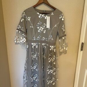 Sage Green Floral Dress